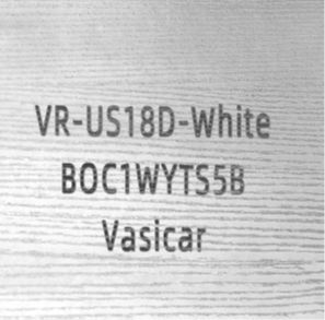 Recalled Vasicar 18-Drawer Dresser white label