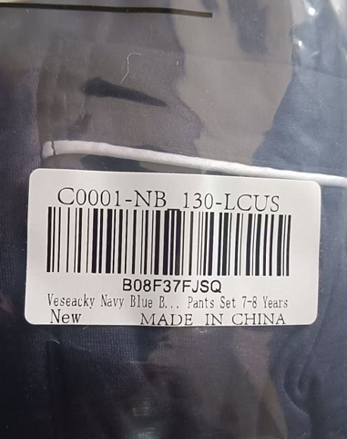 The model number "C0001-NB 130-LCUS" is on a barcode sticker on the packaging