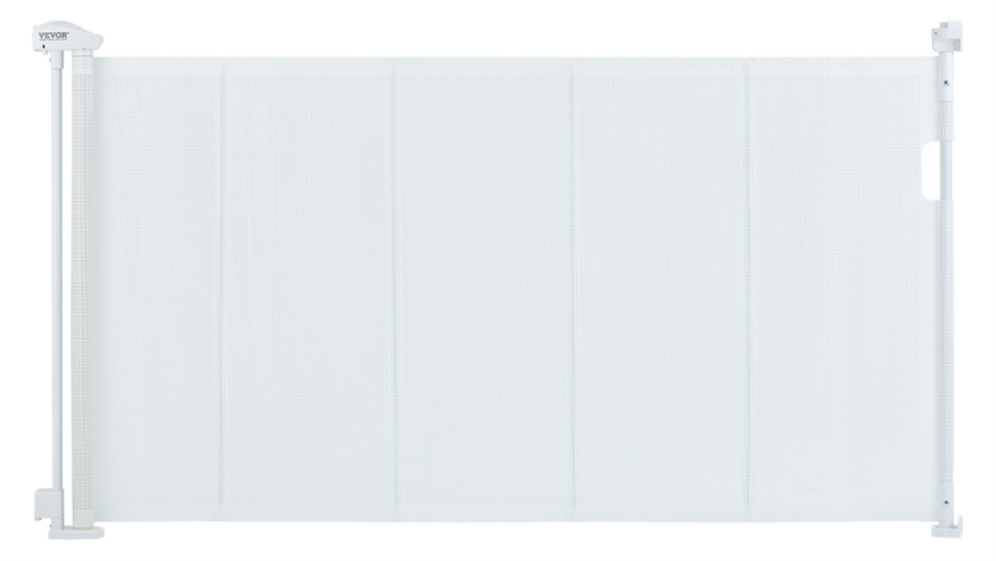 Recalled Vevor Retractable Baby Gate, model number YJ-33110 in white
