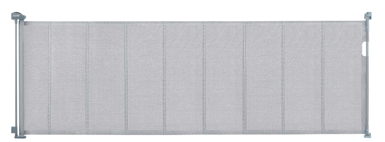 Recalled Vevor Retractable Baby Gate, model number YJ-33110 in gray