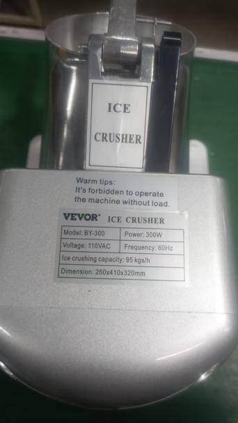 Sanven Technology Recalls Vevor Ice Crushers Due to Fire Hazard