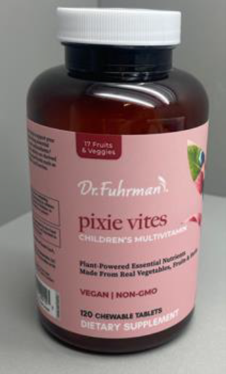Recalled Dr. Fuhrman Pixie Vites Children's Multivitamin (120ct) - front