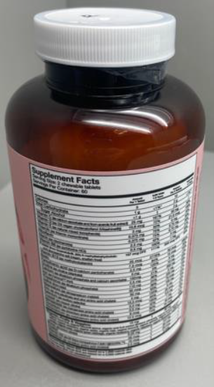 Recalled Dr. Fuhrman Pixie Vites Children's Multivitamin (120ct) - back