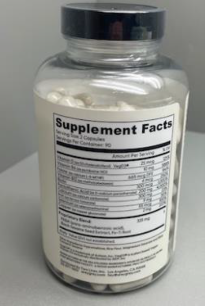 Recalled Arey, Not Today, Grey (180ct) - back