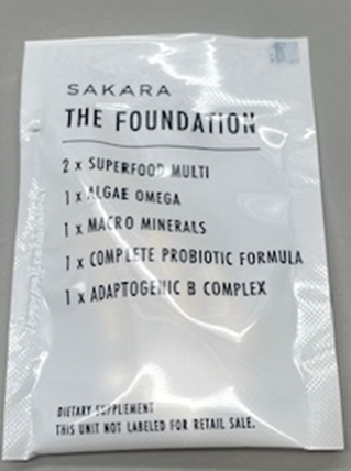 Recalled Sakara The Foundation (30pkts) - front inner packaging