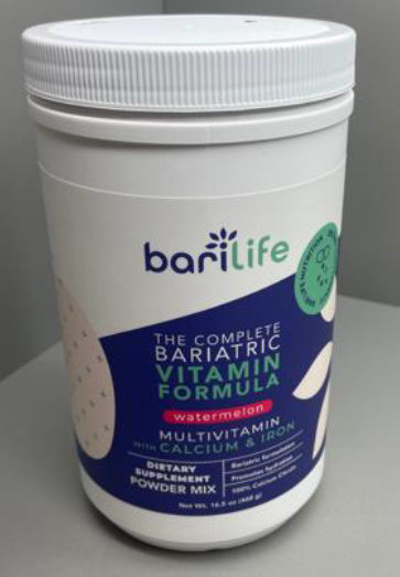Recalled Bari Life Complete Bariatric Vitamin Formula, Watermelon (60srvs) - front