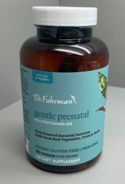 Recalled Dr. Fuhrman Gentle Prenatal Multivitamin + D3 (120ct) - front