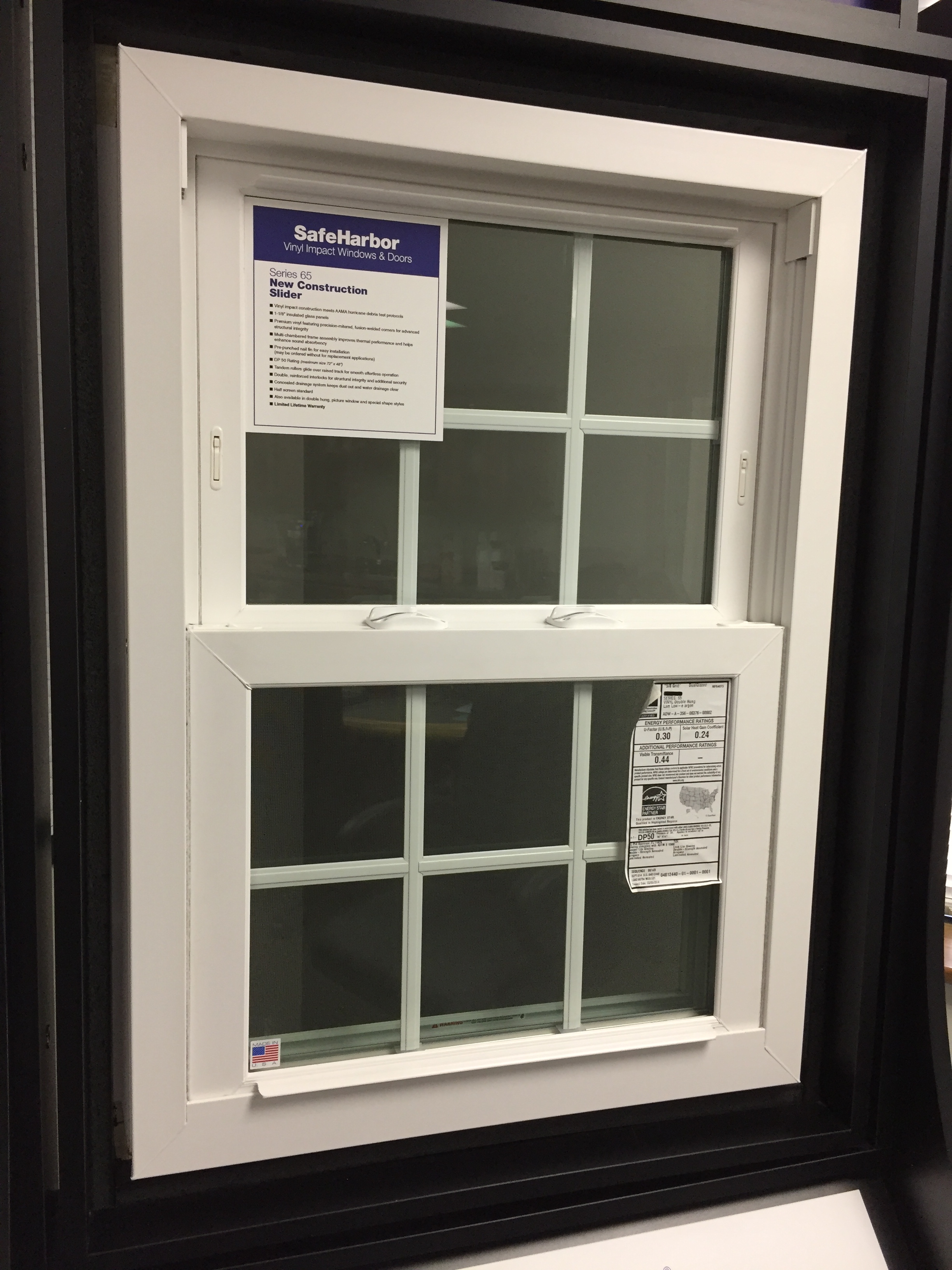 SafeHarbor vinyl impact windows