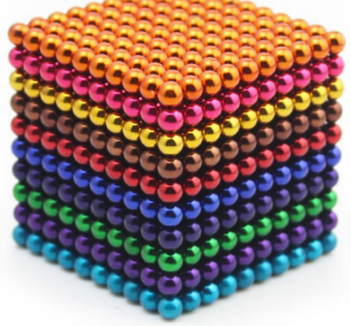 Recalled Colorful Metal Neodymium Magic Magnetic Balls - 8 color, 5mm