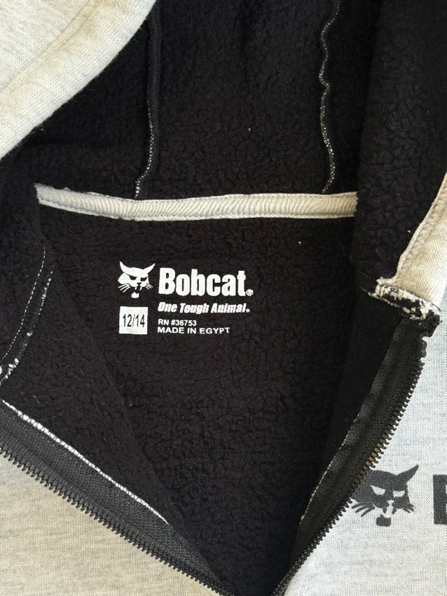 Recalled Youth Sweatshirt Neck Tag