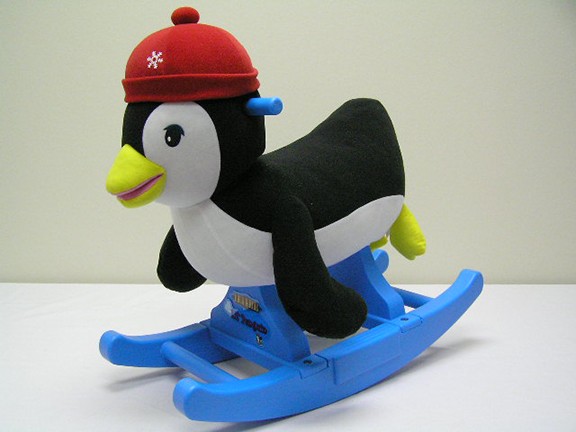 penguin rocking horse