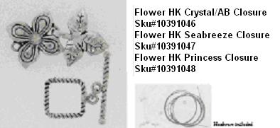 Picture of Recalled HK Crystal/AB Closure SKU# 10391046, Picture of Recalled Flower HK Seabreeze Closure SKU# 10391047, Picture of Recalled HK Princess Closure SKU# 10391048