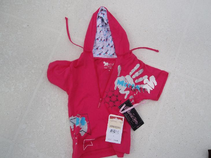 Picture of Girl's Pink Short-Sleeve Lightweight Jacket