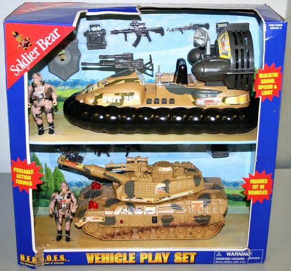 Picture of Recalled Soldier Bear Military Vehicle Toy Set