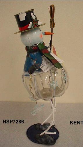 Picture of Recalled Holiday Times Snow Man Candleholder