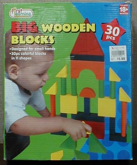 Picture of Recalled 30 Piece Big Wooden Learning Blocks Set