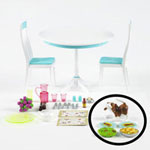 Barbie Table and Chairs Kitchen Playset - K8606