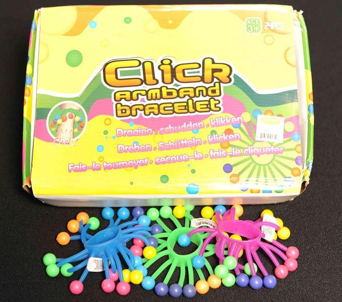Click Armband Bracelets, Klick Klick Balls and BoBo Balls