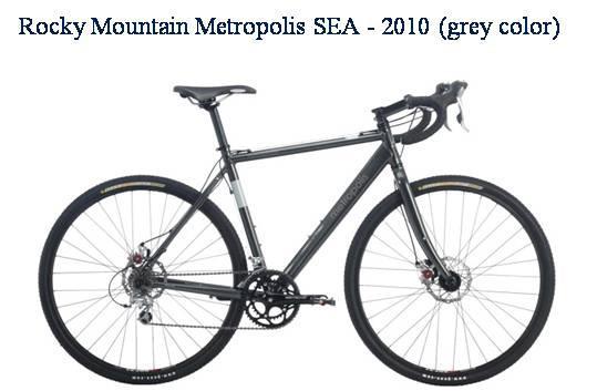 Picture of recalled Rocky Mountain Metropolis SEA - 2010 grey color bicycle