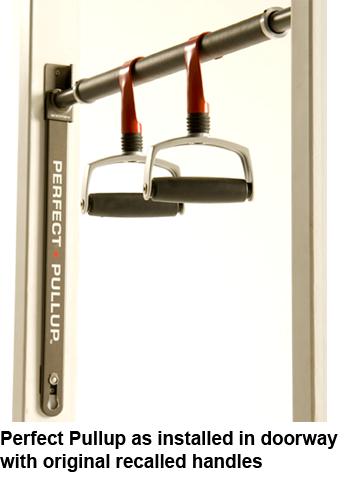 Picture of recalled Perfect Pullup installed in doorway