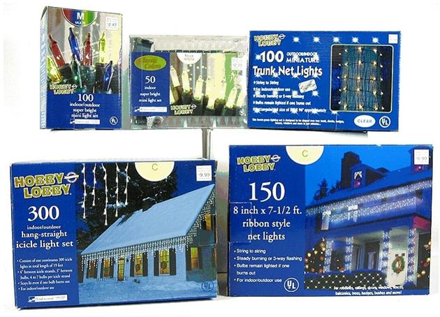 Picture of Recalled Hobby Lobby Light Sets