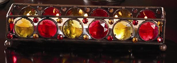 Picture of Recalled Red and Amber Tealight Candleholder