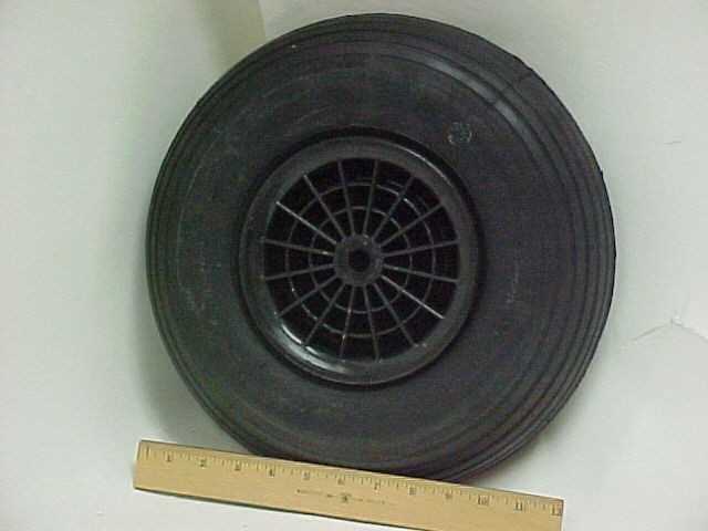 Picture of Recalled Wheelbarrow Plastic Wheel Assembly