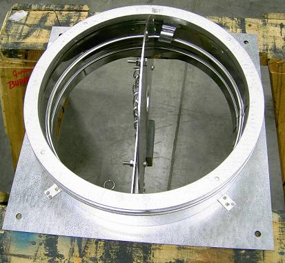 Recalled Anchor Plate with Damper in open position