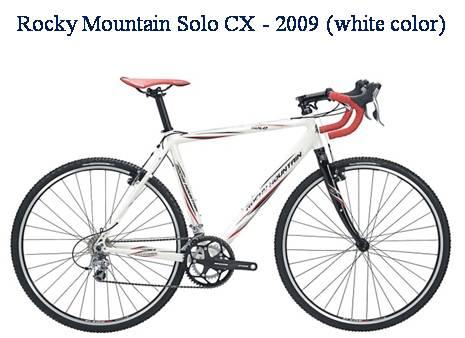 Picture of recalled Rocky Mountain Solo CX - 2009 white color bicycle
