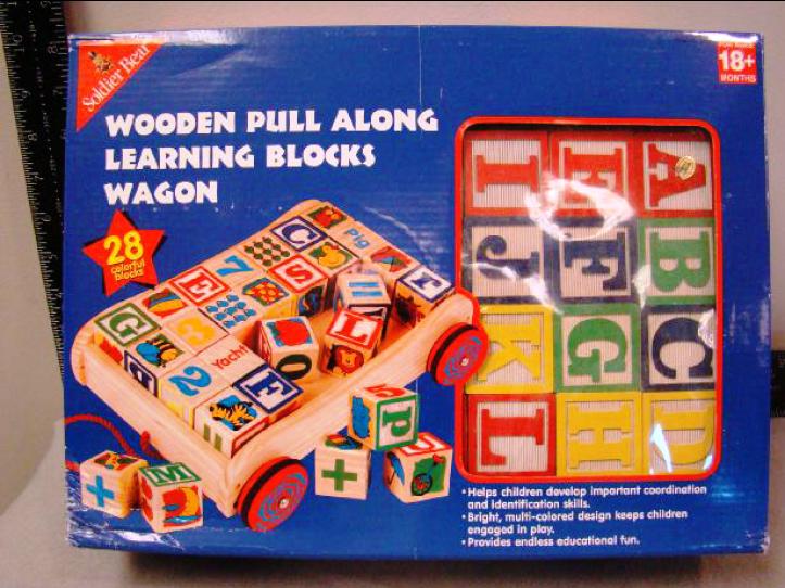 Picture of Recalled Wooden Pull-Along Learning Blocks Wagon