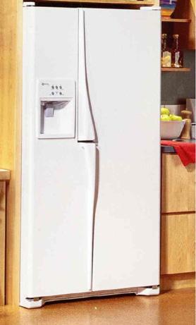 Picture of Recalled Side by Side model Refrigerator