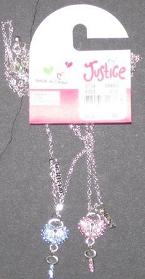Picture of Justice Heart Lock Necklace Style #6905