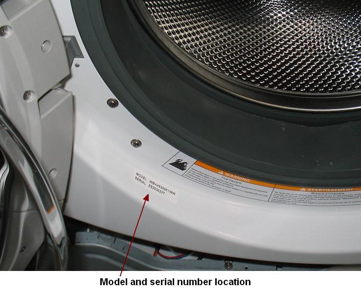 Model and serial number location