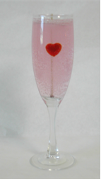 Picture of Champagne Glass with Heart, Model #502