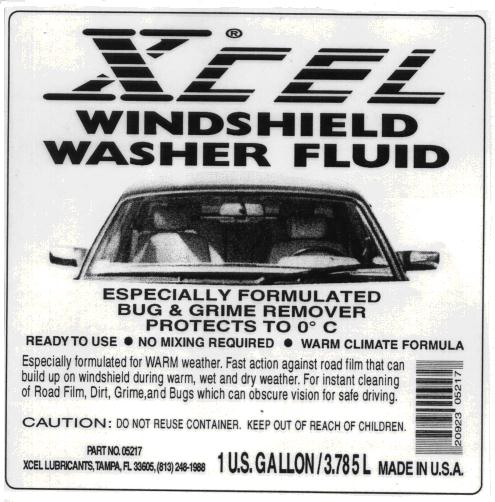 XCEL Windshield Washer Fluid