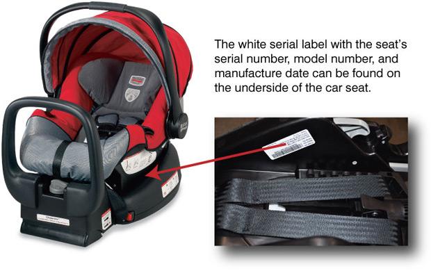 Picture of Recalled Infant Car Seat