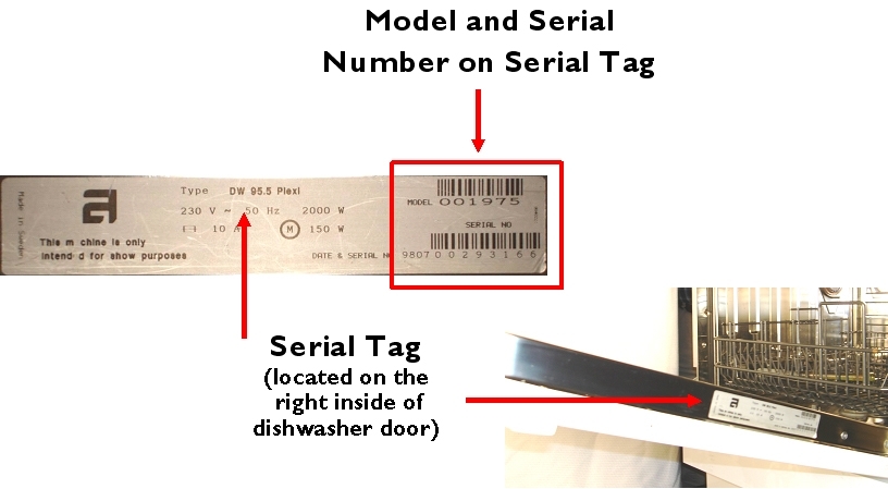 Picture of Serial Tag Location