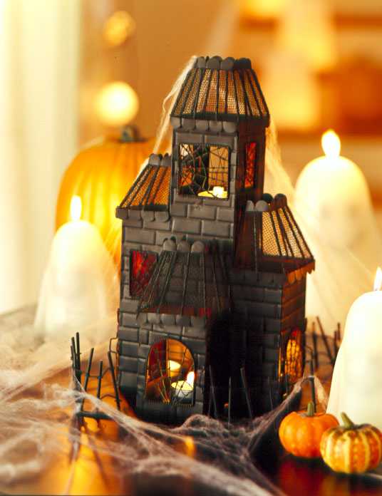 Picture of Halloween teal light holder